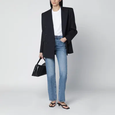 Frame Light Blue Washed Jeans In Blue