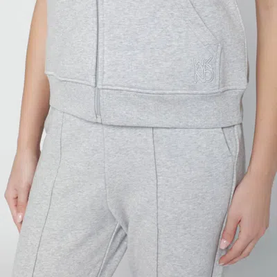 Weekend Max Mara Grey Cotton-fleece Gilet In Gray