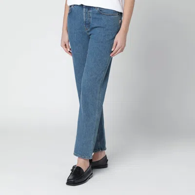 Burberry Medium-blue Regular-fit Jeans In Blue