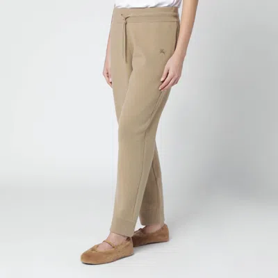 Burberry Beige Cashmere-blend Jogging Trousers In Brown