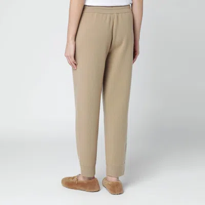 Burberry Beige Cashmere-blend Jogging Trousers In Brown