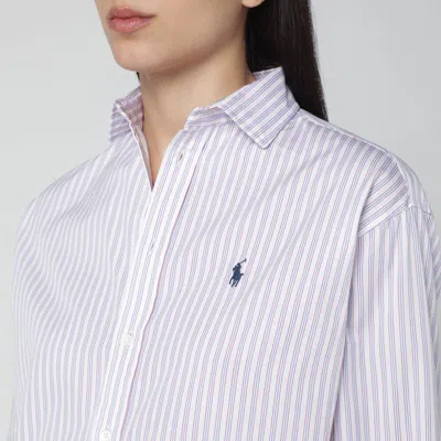 Polo Ralph Lauren White Striped Relaxed-fit Shirt In Multi