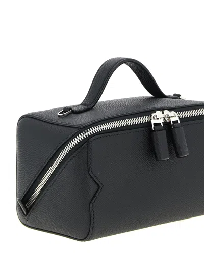 Valextra V-line Crossbody Bags Black