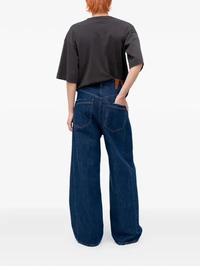 Darkpark Ines Frayed Denim Jeans In Brown