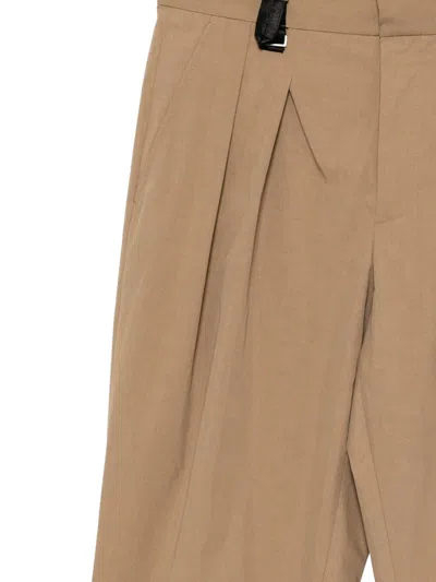 Ports V Luxe Contrast Trousers In Brown
