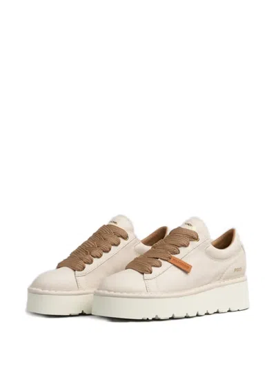 Pànchic Lace-up Platform Sneakers In Neutral
