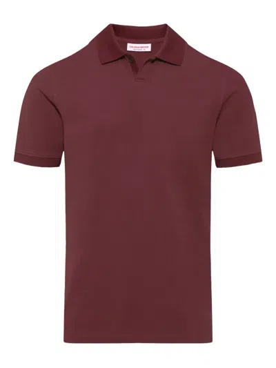 Orlebar Brown Bruno Short-sleeve Polo Shirt In Red