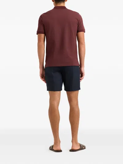 Orlebar Brown Bruno Short-sleeve Polo Shirt In Red