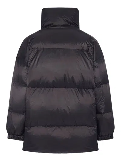 Yves Salomon Army Collection Mid Length Down Jacket In Black