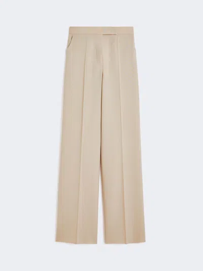 Max Mara Wool, Mohair And Silk Trousers In Green