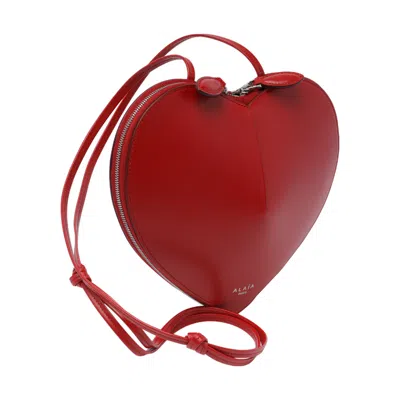 Alaïa Alaia Women Le Coeur Crossbody Bag In Red