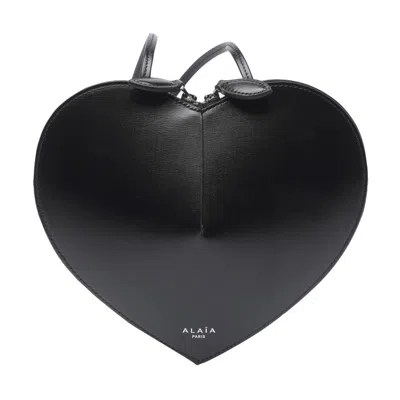 Alaïa Alaia Women Le Coeur Crossbody Bag In Black
