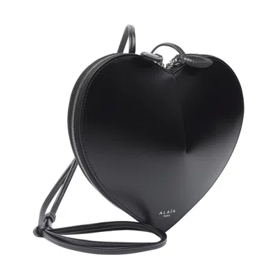 Alaïa Alaia Women Le Coeur Crossbody Bag In Black