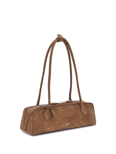 Alaïa Women Le Teckel Shoulder Bag In Brown