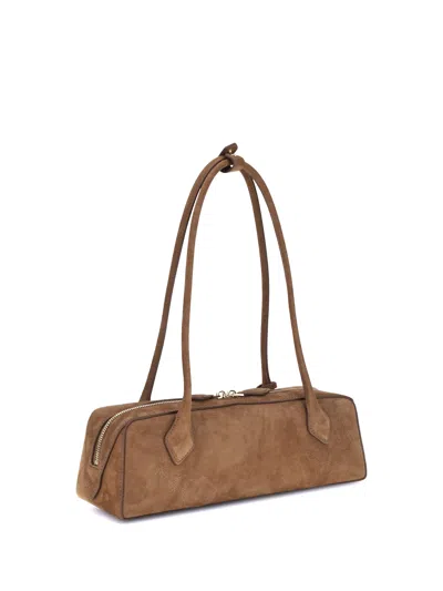 Alaïa Women Le Teckel Shoulder Bag In Brown