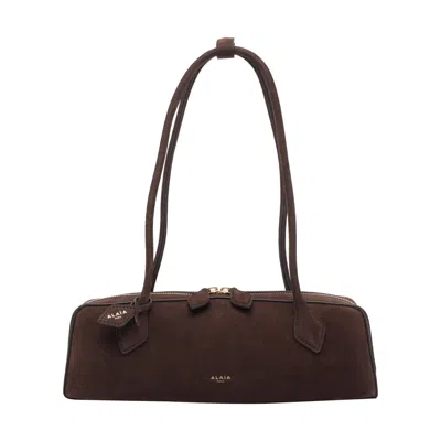 Alaïa Alaia Women Medium Le Teckel Shoulder Bag In Brown
