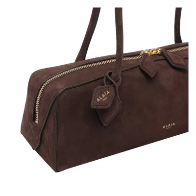 Alaïa Alaia Women Medium Le Teckel Shoulder Bag In Brown