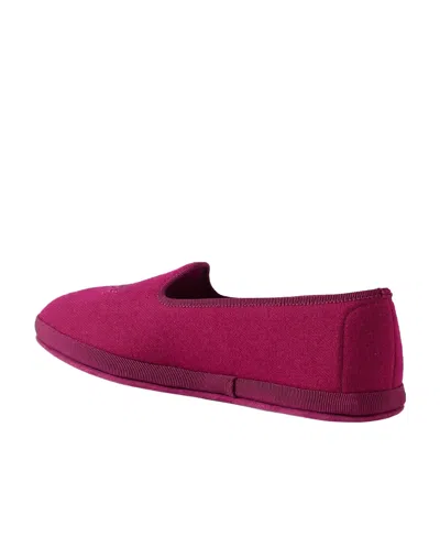 Loro Piana Venice Embroidered Cashmere Flat Shoes In Purple