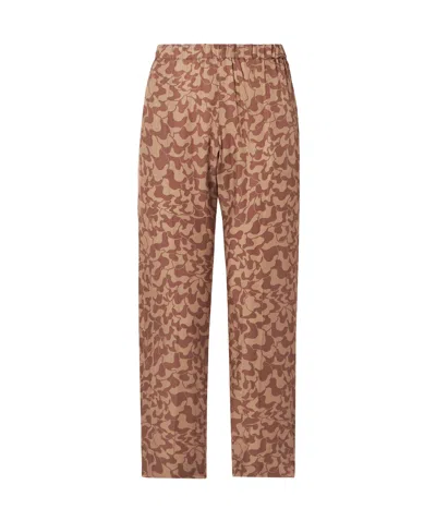 Dries Van Noten Patterned Casual Pants In Brown