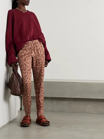 Dries Van Noten Patterned Casual Pants In Brown