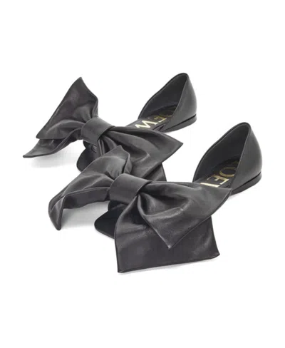 Loewe Toy D'orsay Flat In Lambskin In Black