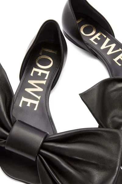 Loewe Toy D'orsay Flat In Lambskin In Black