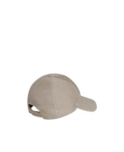 The Row Textured Baseball Cap In Gray