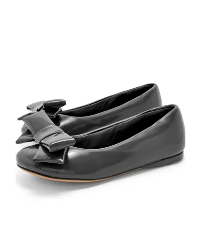 Loewe Puffy Ballerina Flat Shoes In Black