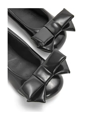 Loewe Puffy Ballerina Flat Shoes In Black