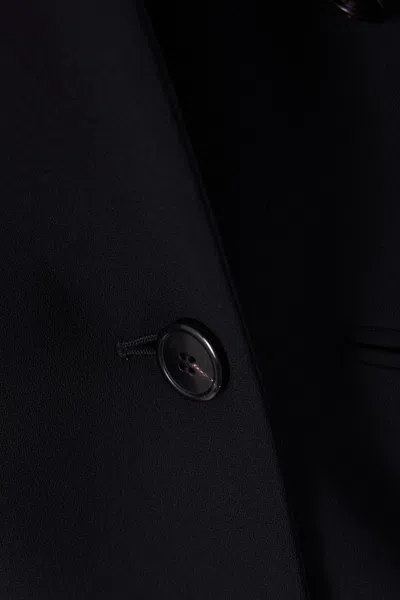 Dries Van Noten Double-breasted Blazer In Black