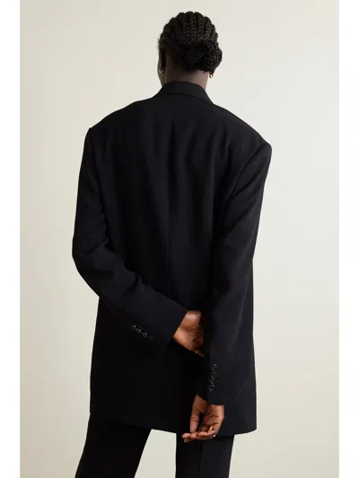 Dries Van Noten Double-breasted Blazer In Black