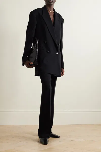 Dries Van Noten Double-breasted Blazer In Black