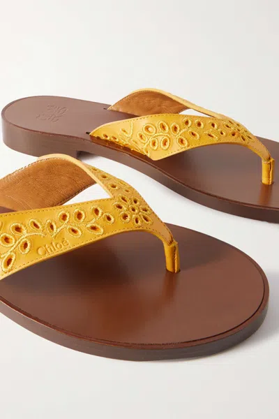 Chloé Eres Sandals In Yellow