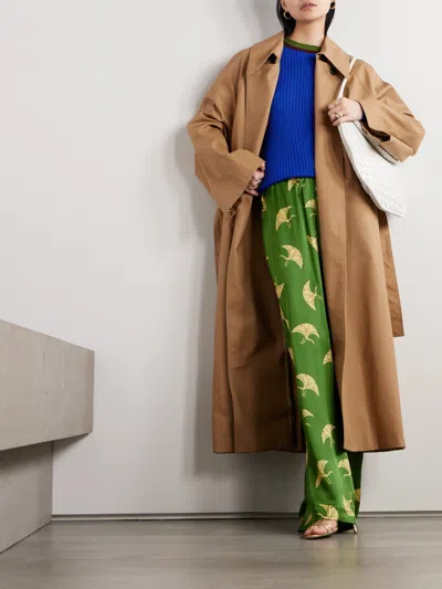 Dries Van Noten Striped Rib Sweater In Blue