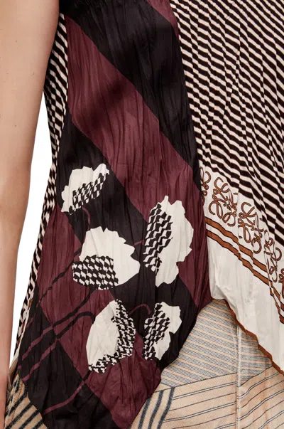 Loewe Tank Top In Crinkled Habotai In Multi