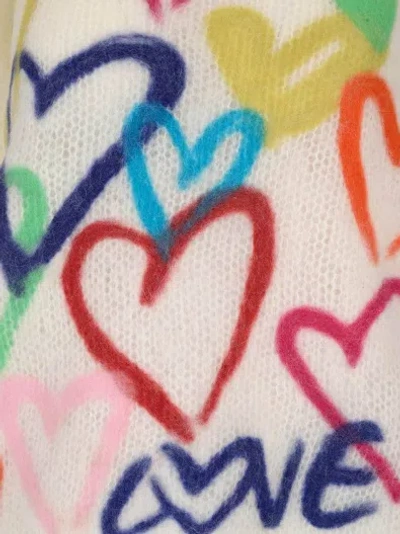 Moncler Love Details Wool Pullover In White