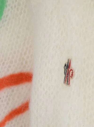 Moncler Love Details Wool Pullover In White