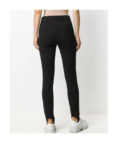 Moncler High-waisted Stirrup Skinny Trousers In Black