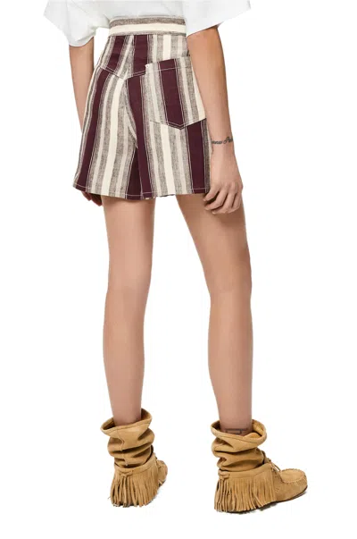 Loewe Striped Shorts In Multi