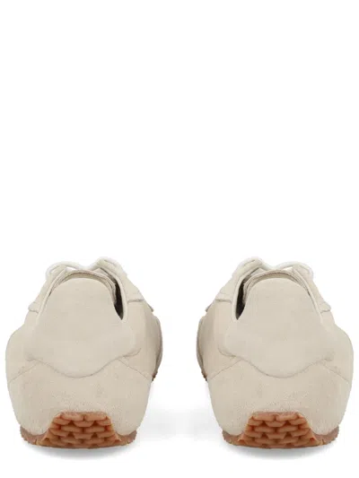 Axel Arigato Daze Runner Beige Sneaker With Logo On The Tongue And Grooved Sole In Suede Man In Neutral