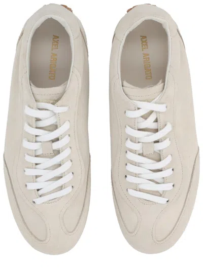 Axel Arigato Daze Runner Beige Sneaker With Logo On The Tongue And Grooved Sole In Suede Man In Neutral