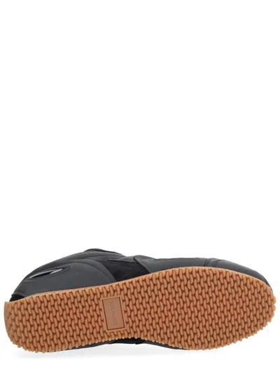 Axel Arigato Slow Runner Black Sneaker With Insert Design And Grooved Sole In Leather And Suede Man In Black