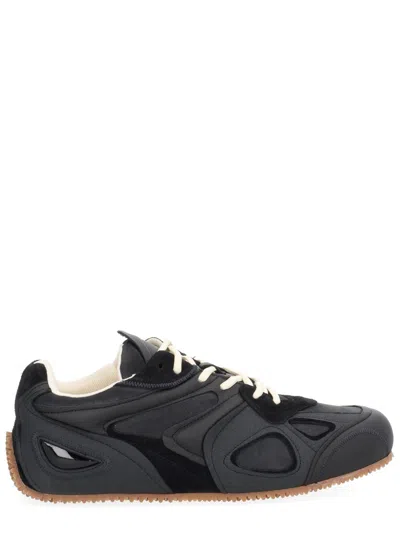 Axel Arigato Slow Runner Black Sneaker With Insert Design And Grooved Sole In Leather And Suede Man In Black