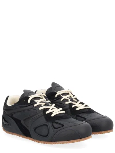 Axel Arigato Slow Runner Black Sneaker With Insert Design And Grooved Sole In Leather And Suede Man In Black