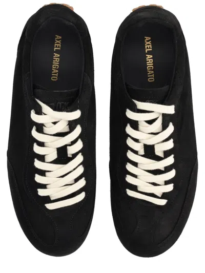 Axel Arigato Daze Runner Black Sneaker With Logo On The Tongue And Grooved Sole In Suede Man In Black