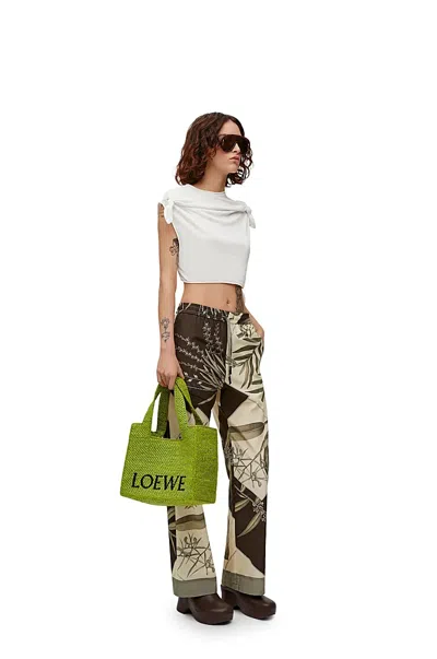 Loewe Knot Top In Cotton Blend In White