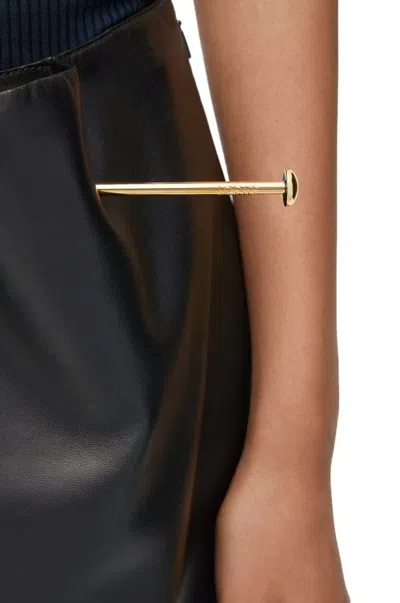 Loewe Pin Shorts In Nappa Lambskin In Black