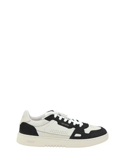 Axel Arigato Dice Lo Black And Beige Two-tone Sneakers In Calf Leather Man In Multi