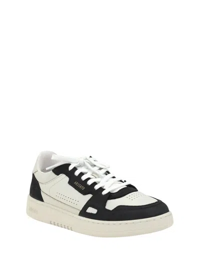 Axel Arigato Dice Lo Black And Beige Two-tone Sneakers In Calf Leather Man In Multi