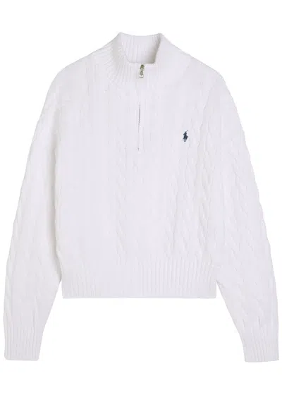 Polo Ralph Lauren Cable-knit Cotton Jumper In White